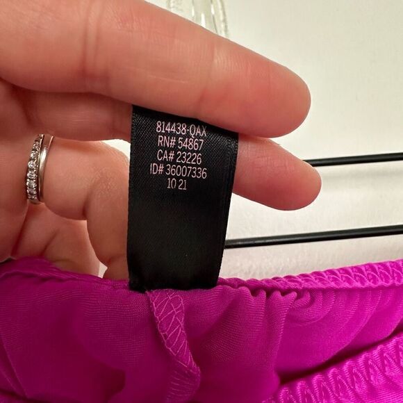 Victoria Secret Women’s Very Fuchsia Stretch Satin Open Lace Back Cami Short Paj - Picture 14 of 15